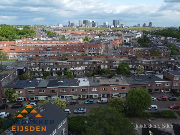 Luchtfoto van daken in woonwijk Eijsden Luchtfoto van daken in woonwijk Eijsden
